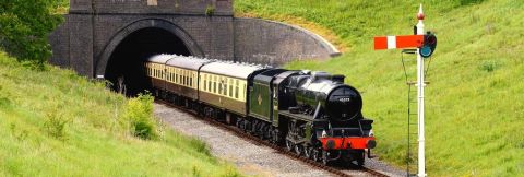 Train Leaving Tunnel